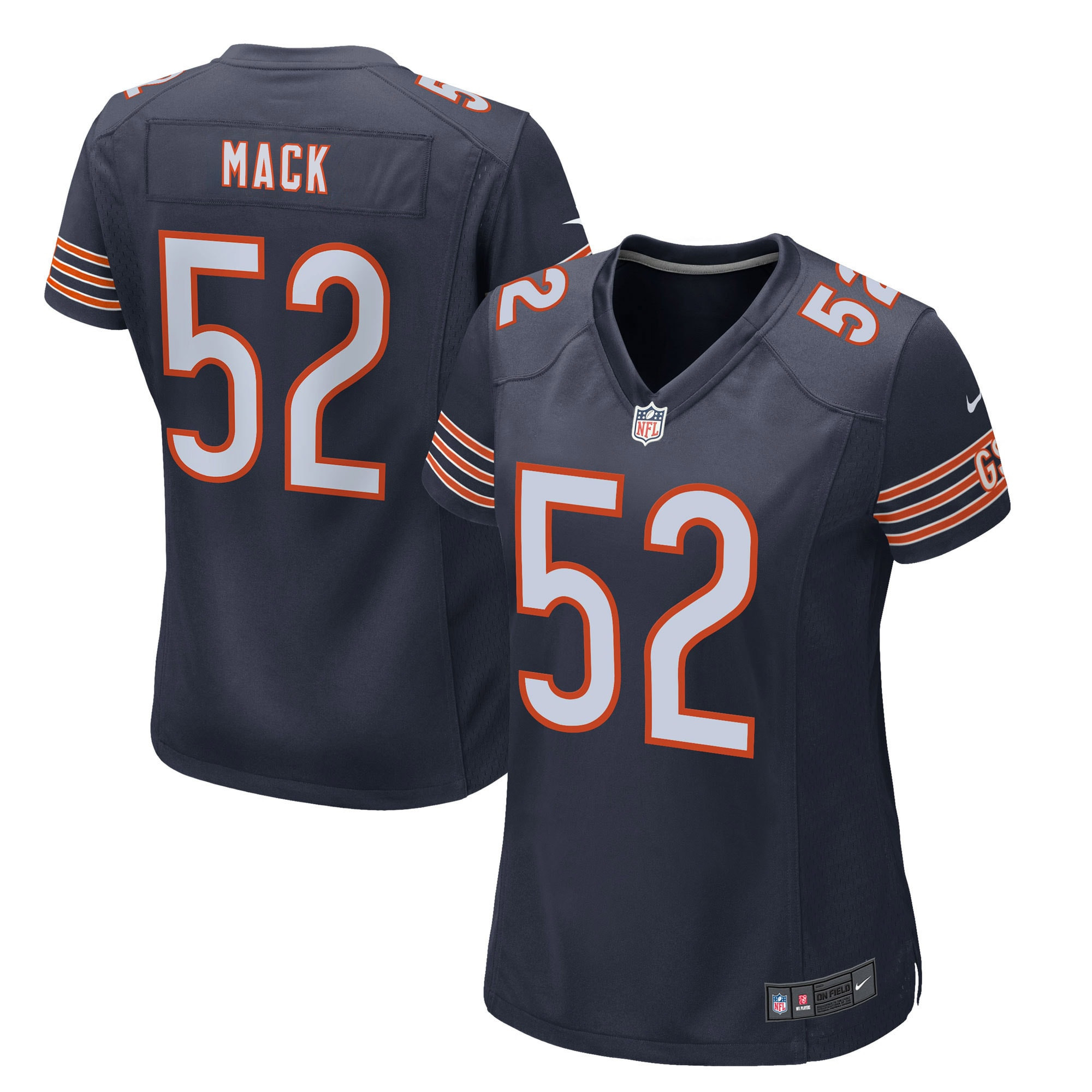 Khalil Mack Chicago Bears Womens Game Player Jersey Navy Nfl
