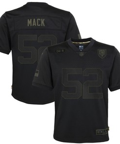 Khalil Mack Chicago Bears Youth 2020 Salute To Service Game Jersey - Black