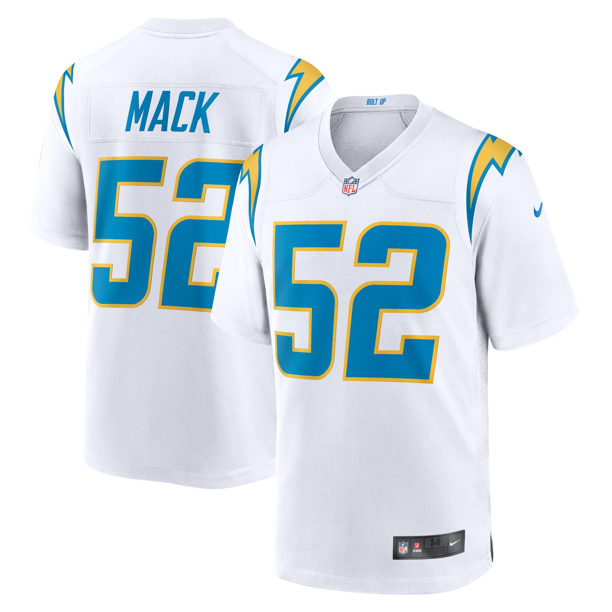 Khalil Mack Los Angeles Chargers Game Jersey White Nfl