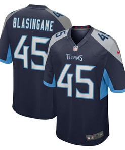 Khari Blasingame Tennessee Titans Team Game Jersey - Navy Nfl