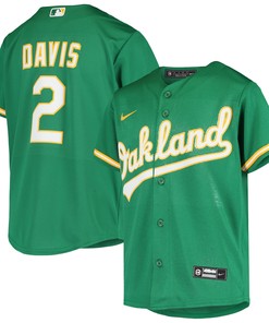 Khris Davis Oakland Athletics Alternate Replica Jersey - Green Mlb