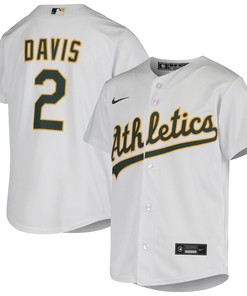 Khris Davis Oakland Athletics Home Jersey - White Mlb