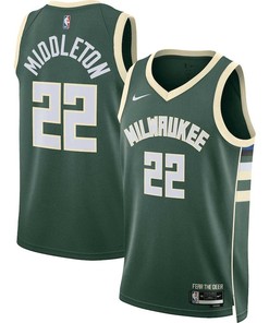 Khris Middleton 22 Milwaukee Bucks Men 2022/23 Swingman Jersey - Icon Edition