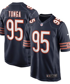 Khyiris Tonga Chicago Bears Game Jersey - Navy Nfl