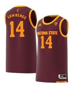 Kimani Lawrence 14 Arizona State Sun Devils Retro Basketball Men Jersey - Maroon