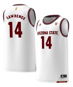 Kimani Lawrence 14 Arizona State Sun Devils Retro Basketball Men Jersey - White