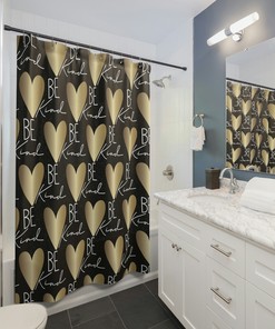 Kind Shower Curtain, Lovely Bathroom Decor and Love Gifts