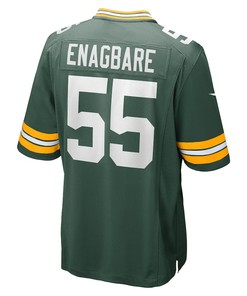 Kingsley Enagbare 55 Green Bay Packers Game Player Jersey - Green