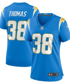 Kiondre Thomas Los Angeles Chargers Womens Game Jersey - Powder Blue Nfl