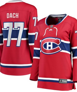 Kirby Dach Montreal Canadiens Fanatics Branded Womens Home Breakaway Player Jersey - Red Nhl