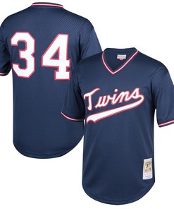 Kirby Puckett Minnesota Twins Mitchell & Ness Cooperstown Collection Mesh Batting Practice Jersey - Navy Mlb