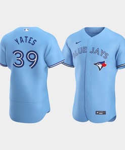 Kirby Yates 39 Toronto Blue Jays Light Blue Alternate Jersey