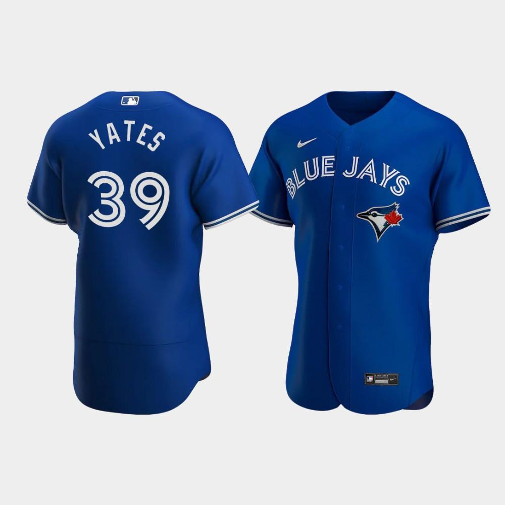 Kirby Yates 39 Toronto Blue Jays Royal Alternate Jersey