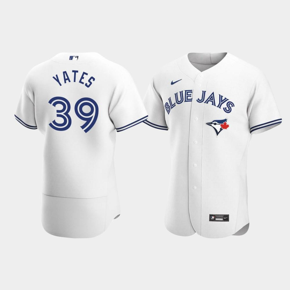 Kirby Yates 39 Toronto Blue Jays White Home Jersey