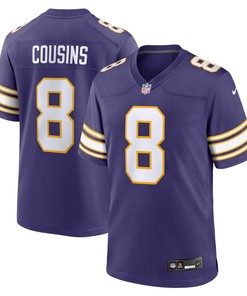 Kirk Cousins 8 Minnesota Vikings Classic Game Men Jersey - Purple