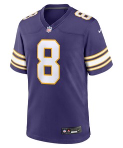 Kirk Cousins 8 Minnesota Vikings Classic Game Men Jersey - Purple