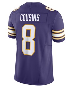 Kirk Cousins 8 Minnesota Vikings Classic Vapor F.U.S.E. Limited Men Jersey - Purple