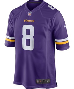 Kirk Cousins 8 Minnesota Vikings Game Jersey - Purple