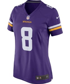 Kirk Cousins 8 Minnesota Vikings Women's Game Player Jersey - Purple