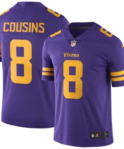 Kirk Cousins Minnesota Vikings Color Rush Vapor Untouchable Limited Jersey - Purple Nfl