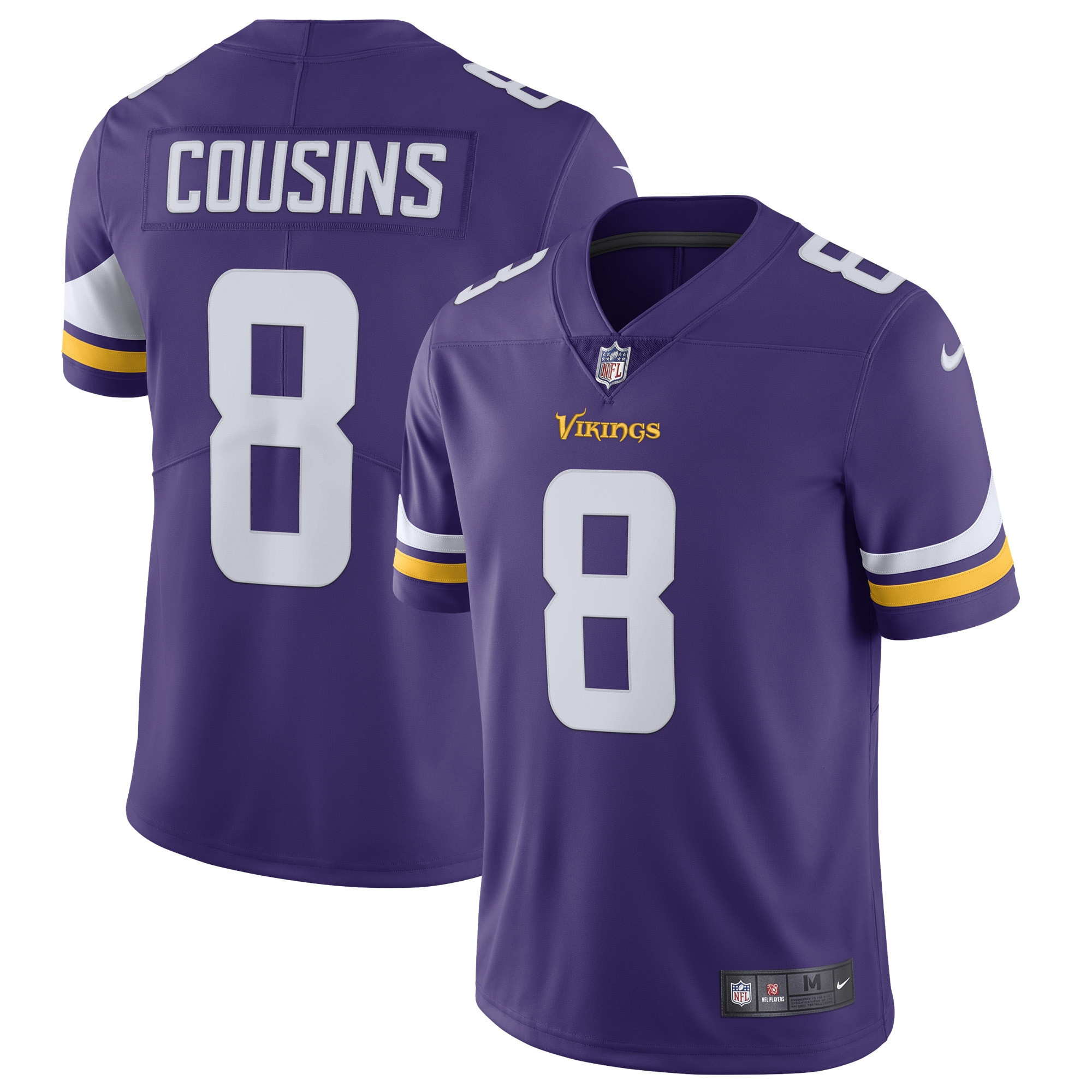 Kirk Cousins Minnesota Vikings Vapor Untouchable Limited Jersey Purple Nfl