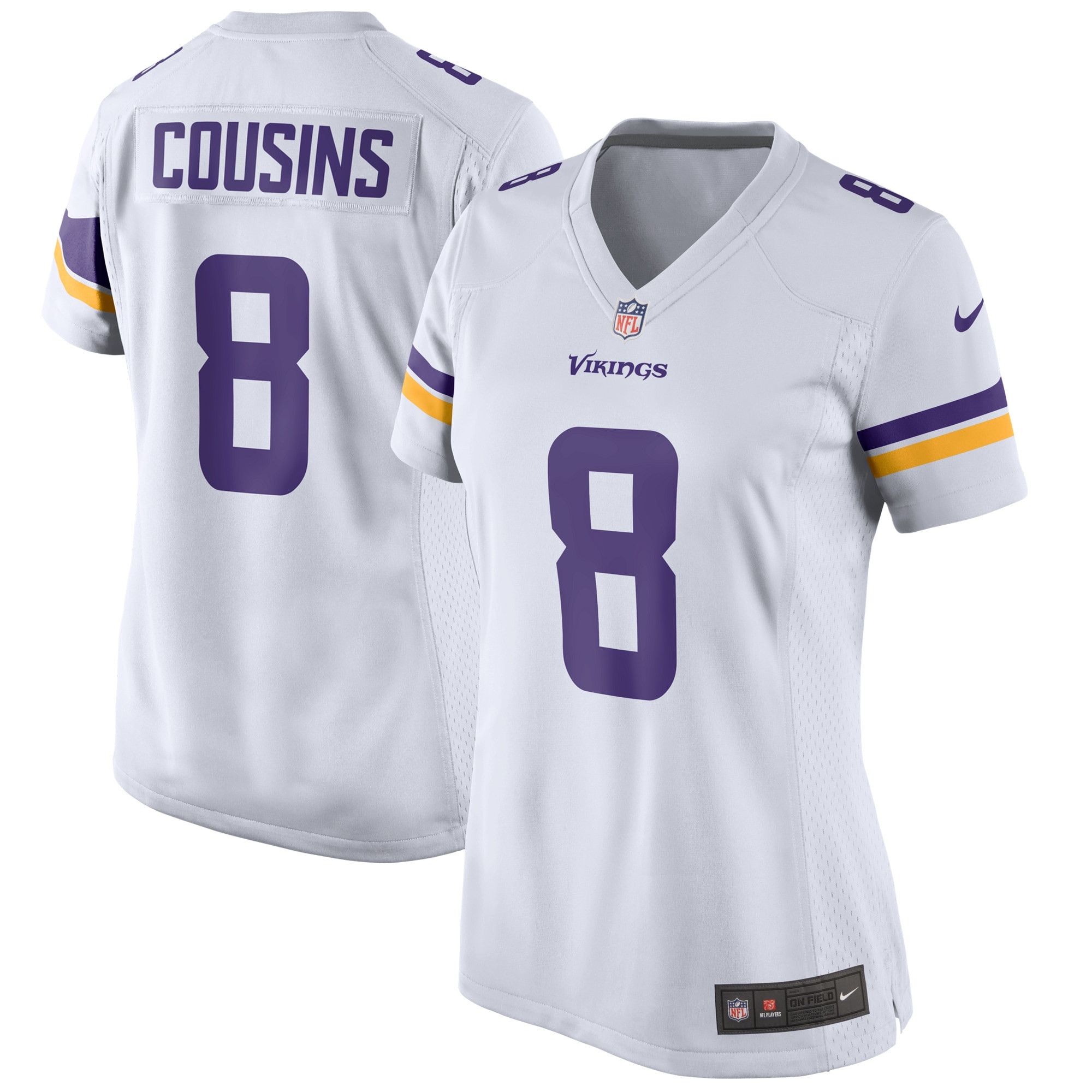 Kirk Cousins Minnesota Vikings Womens Game Jersey - White Nfl