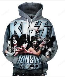 Kiss Band Style 1 3D Hoodie Zip Hoodie