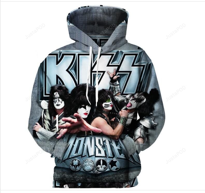 Kiss Band Style 1 3D Hoodie Zip Hoodie