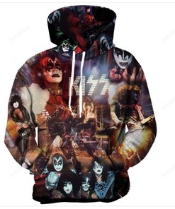 Kiss Band Style 2 3D Hoodie Zip Hoodie