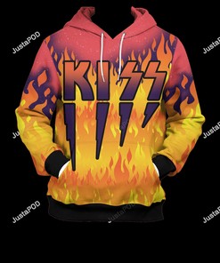 Kiss Band Style 8 3D Hoodie Zip Hoodie