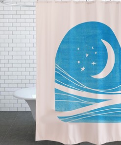 Kitten Mountain Top Shower Curtain - Unique Art Design, Waterproof for Bathroom Decor