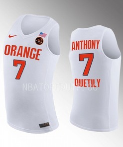Kiyan Anthony 7 Syracuse Orange Class Of 2025 Uniform Jersey College Basketball White