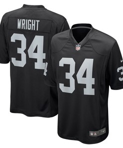 K.j. Wright Las Vegas Raiders Game Jersey - Black Nfl