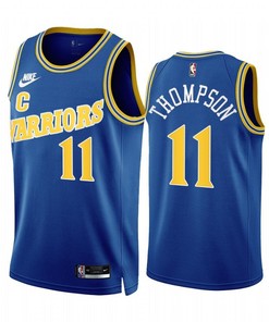 Klay Thompson 2022-23 Golden State Warriors Royal 11 Classic Edition Jersey - Men Jersey