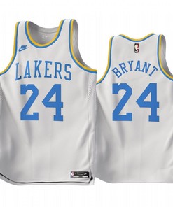 Kobe Bryant 24 Los Angeles Lakers 2022-23 Classic Edition White Jersey - Men Jersey
