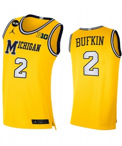 Kobe Bufkin 2 Michigan Wolverines Uniform Jersey 2022-23 Limited Basketball Maize