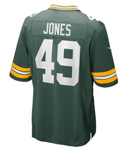 Kobe Jones Green Bay Packers Game Player Jersey - Green