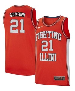 Kofi Cockburn 21 Illinois Fighting Illini Retro Elite Basketball Men Jersey - Orange