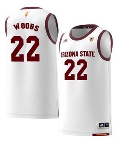 Kraidon Woods 22 Arizona State Sun Devils Retro Basketball Men Jersey - White