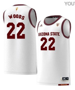 Kraidon Woods 22 Arizona State Sun Devils Retro Basketball Youth Jersey - White