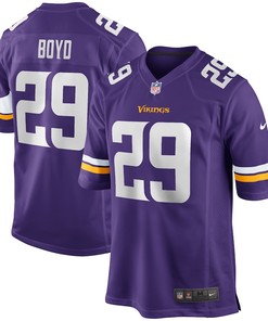 Kris Boyd 29 Minnesota Vikings Game Jersey - Purple