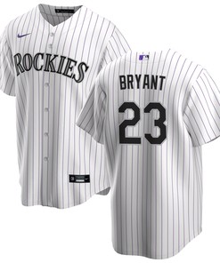 Kris Bryant 23 Colorado Rockies Home Player Name Jersey - White Jersey