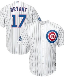 Kris Bryant Chicago Cubs Home 2016 World Series Champions Team Logo Patch Player Jersey - White