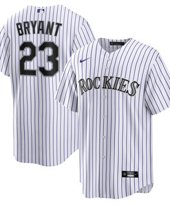 Kris Bryant Colorado Rockies Replica Player Jersey - White/purple Mlb Ver 1