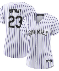 Kris Bryant Colorado Rockies Womens Replica Player Jersey - White/purple Mlb
