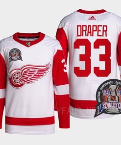 Kris Draper 33 1997 Stanley Cup Detroit Red Wings Red Jersey 25th Anniversary