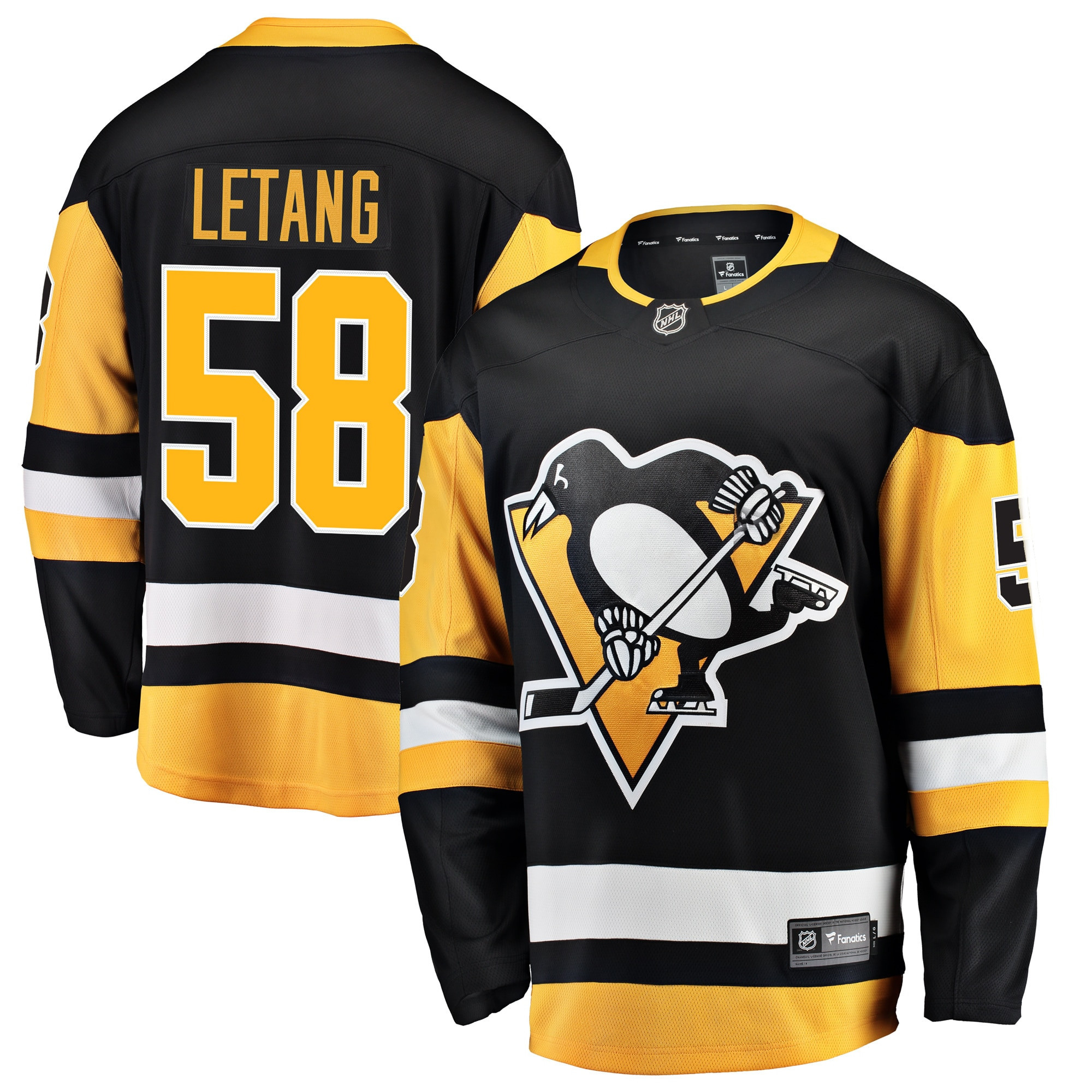 Kris Letang Pittsburgh Penguins Fanatics Branded Breakaway Player Jersey - Black Nhl
