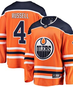 Kris Russell Edmonton Oilers Fanatics Branded Breakaway Player Jersey - Orange Nhl