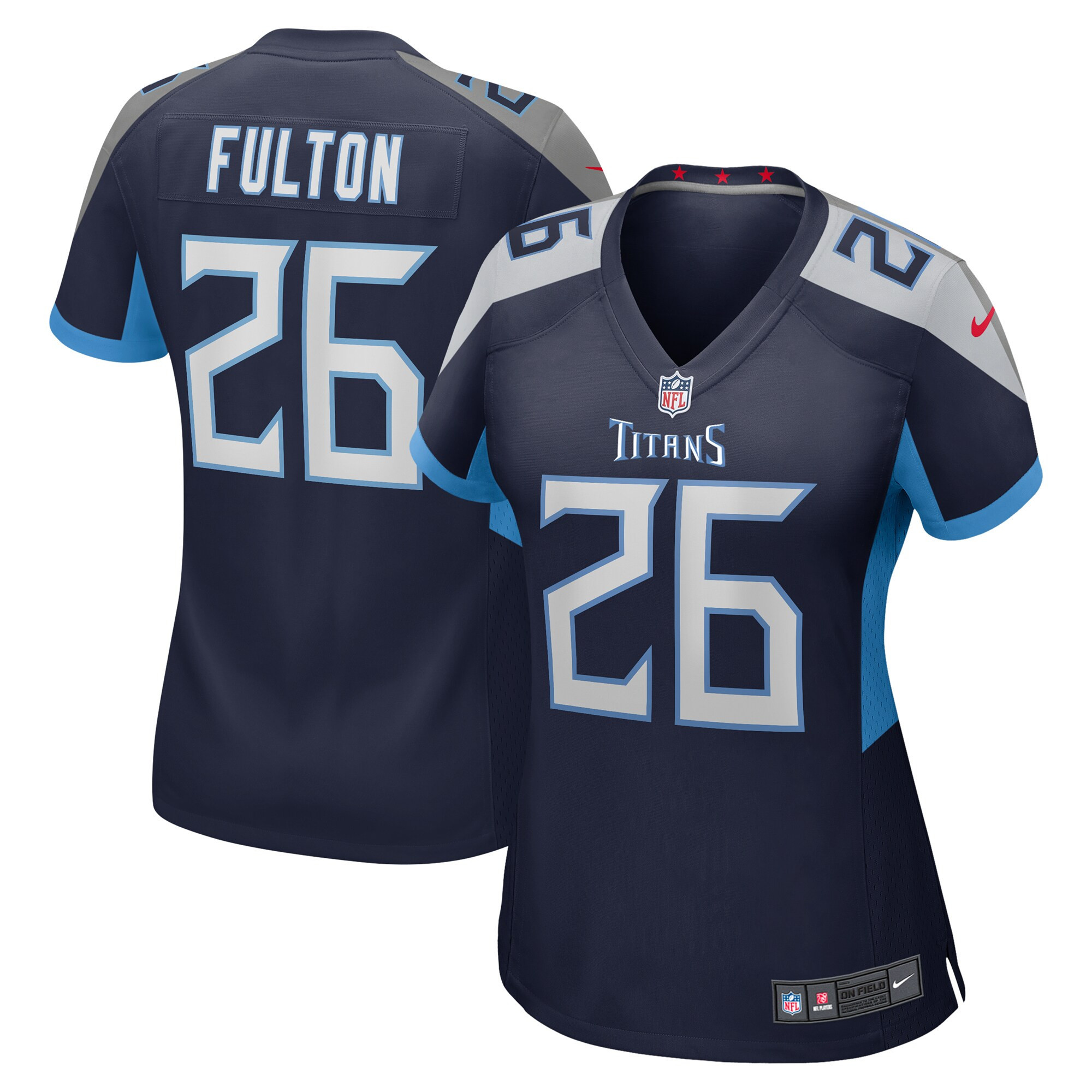 Kristian Fulton Tennessee Titans Womens Game Jersey - Navy Nfl