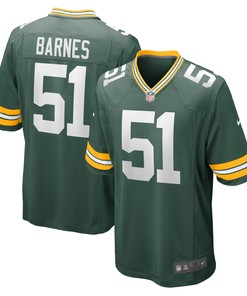 Krys Barnes Green Bay Packers Game Player Jersey - Green Nfl